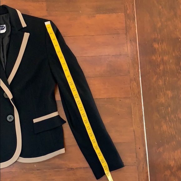 Chopin made in Italy Black Blazer with Trim EUC - Picture 7 of 8